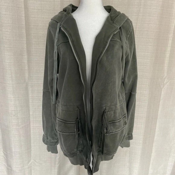 COPY - Women's Doe & Rae Zip Up Sweatshirt Jacket - Sz. M - Picture 1 of 6